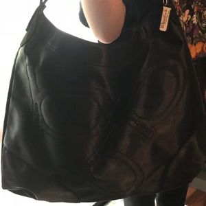 Bebe black large purse